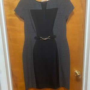Black and grey dress